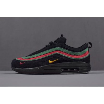 Nike Air Max 1/97 Vf Sw Siyah / Yeşil / Kırmızı Koşu Ayakkabısı Türkiye - 970QGWFE